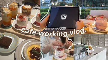 (cafe working vlog) cách để trở nên năng suất và có động lực hơn cho mùa tựu trường!! + giveaway