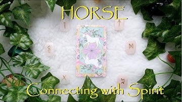 Rune Reading with Tarot - HORSE - Connecting with Spirit