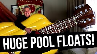 Blind Man Tries To Identify Huge Pool Floats!