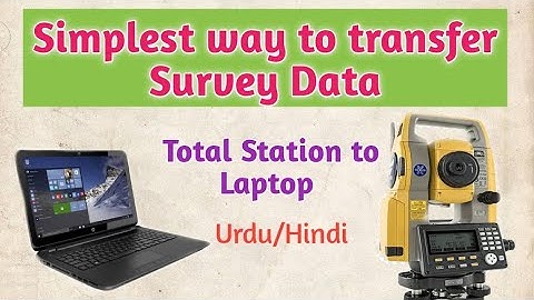 Easiest way to Export Data from Total Station to Computer | Topo data transfer