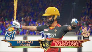 Mumbai Indians vs Royal Challengers Bangalore - VIVO IPL 14 (2021) - Cricket 19 Hardest Difficulty