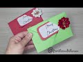Busta da lettere-origami ideale per Natale! #papercraft #papercrafting #christmas