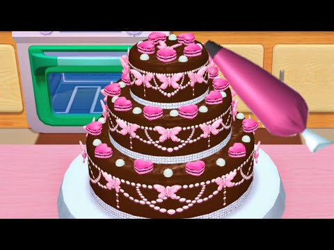 Fun 3D Cake Cooking Game- My Bakery Empire Color, Decorate Serve Cakes Butterfly Heart Princess Cake