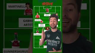 La compo d'Arsenal pour le dernier match de PL #premierleague #arsenal #gunners #football #raya