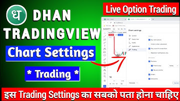 Dhan Tradingview Chart Settings For Option Trading - Live Demo | Dhan Option Trading on Chart Live