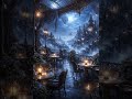 Blue Steampunk Night Terrace | Deep Sleep Ambience