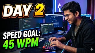Day 2: Typing Practice to Improve Speed ⌨️ | 32 WPM Achieved!