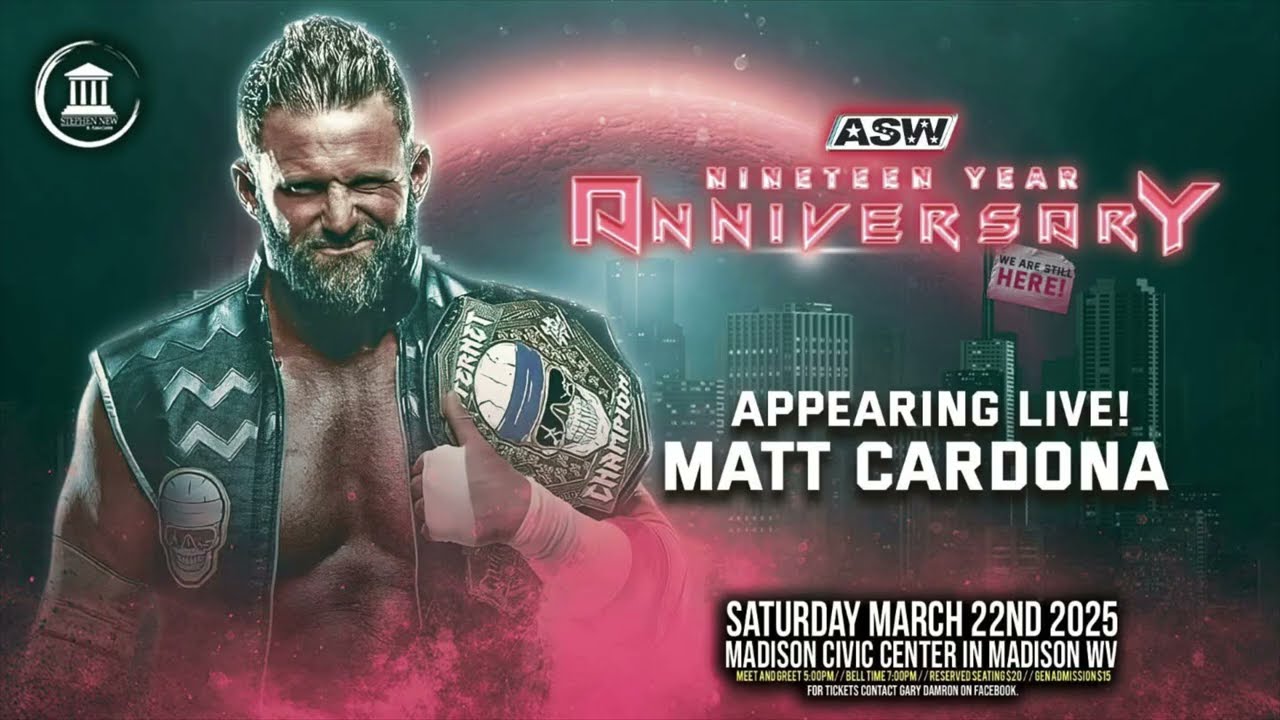 Jan '25 WV Indie Wrestling Event Center - Bash 5, Violent J, Nick Gage  & More