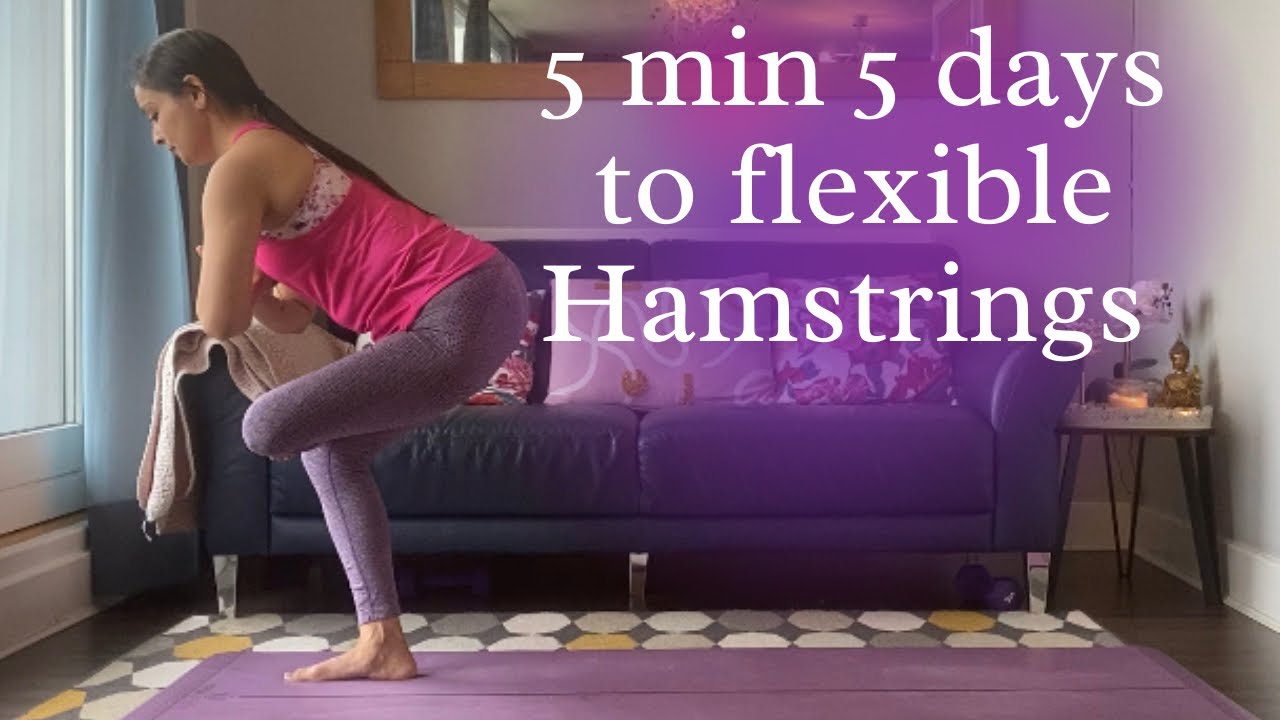 5 min 5 days to flexible hamstrings Yoga for hamstrings Part 4