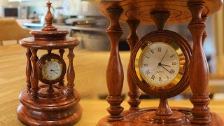 Rosewood Bandstand-Clock - Woodturning