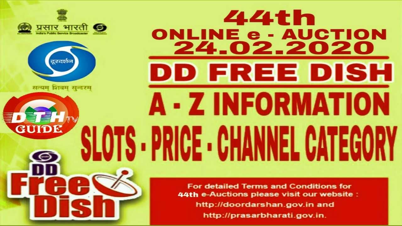 DD Free Dish 44th e Auction News For 40 Mpeg 2 Slots