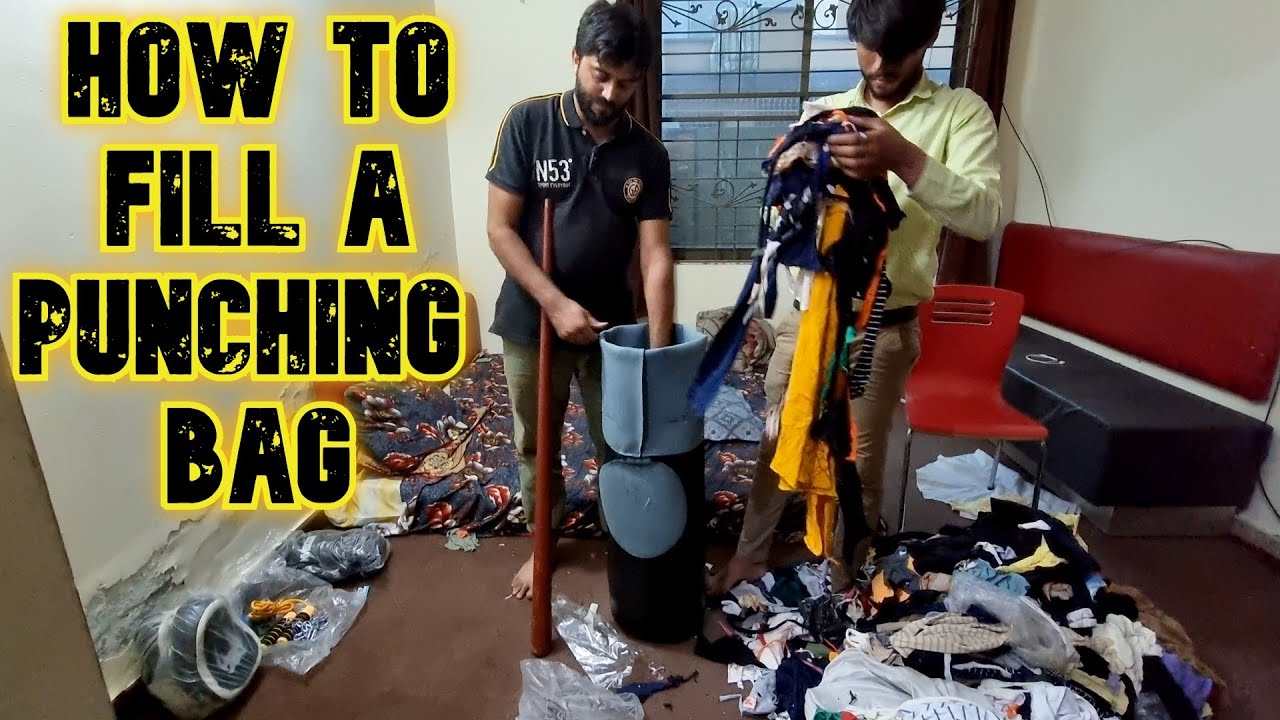 How to Fill BOXING BAG At Home in Hindi - Step by Step 