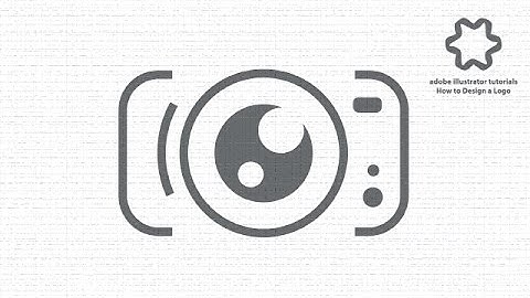 illustrator tutorial - photography camera studio logo design - flat design tutorial for beginners