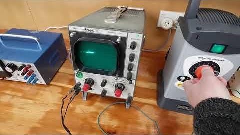 Using oscilloscope to compare DC and AC