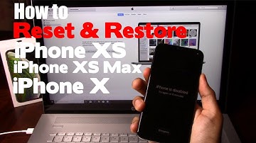How to Reset & Restore Apple iPhone XS, iPhone XS Max, & iPhone X - Factory Reset (Forgot Passcode)