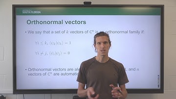 Section I.1 Vectors in the Dirac notation