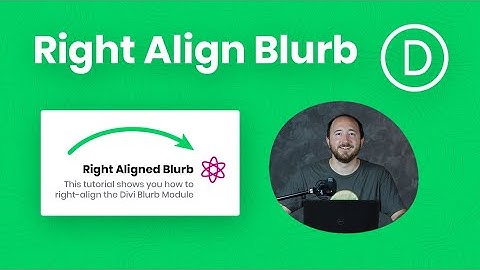 How Right Align the Divi Blurb Module Image/Icon