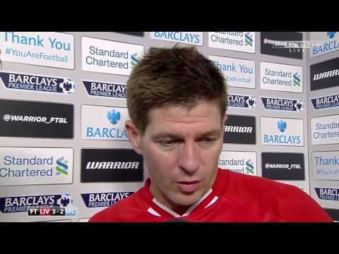 სტივენ ჯერარდის რეაქცია ( ლივერპული - სიტი 3-2 )