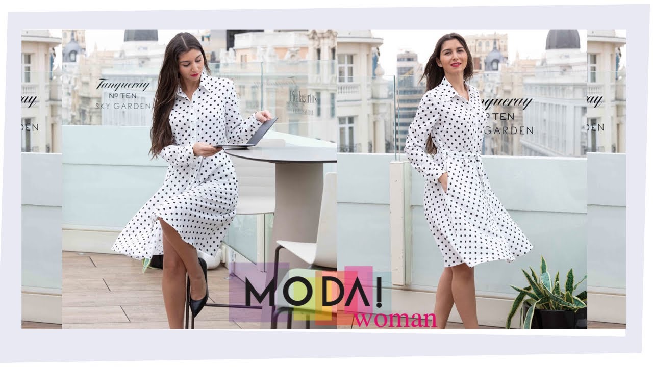 Nähanleitung: Gepunktetes Blusenkleid - 𝕄𝕆𝔻𝔸! Woman N°1