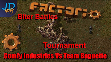 Factorio PvP Biter Battles Tournament Week 2 | Team Comfy Industries Vs Team Baguette