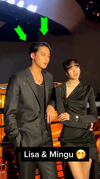 Lisa & Mingyu so cuteee at Bulgari Studio #lisa #blackpink #mingyu #seventeen