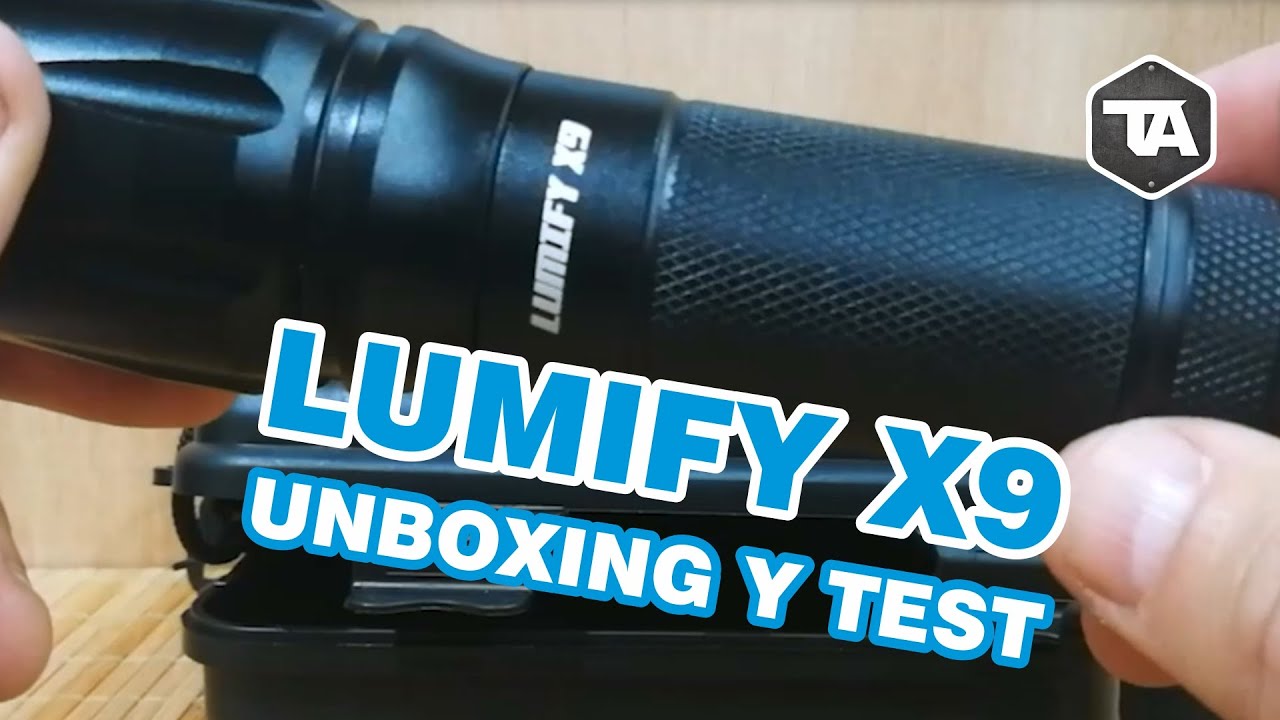 UNBOXING y Linterna LED recargable X9