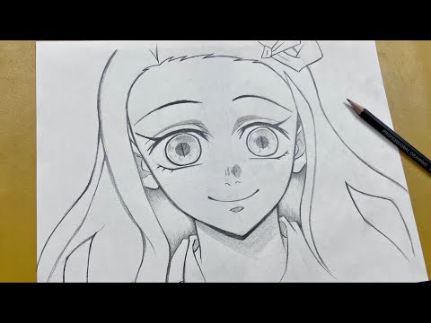 How to draw Nezuko || Step-by-step