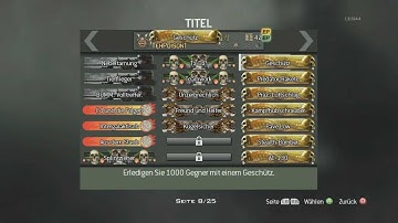 MW3 How To Get All Title