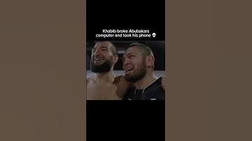 Khabib broke Abubakars computer and took his phone 😂