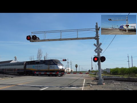 CDTX 6963 & CDTX 2001 Capitol Corridor Trains | Tremont Rd. Railroad Crossing, Dixon CA