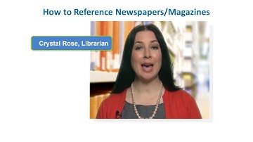 APA Style Reference List  How to Reference Newspaper, Newsletter & Magazine Articles