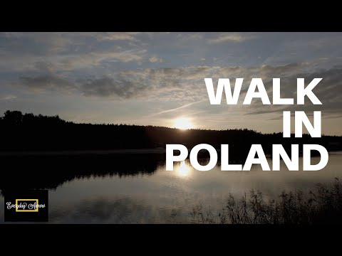 Walk in Poland - beautiful evening with sunset in Krasnobród 🌞