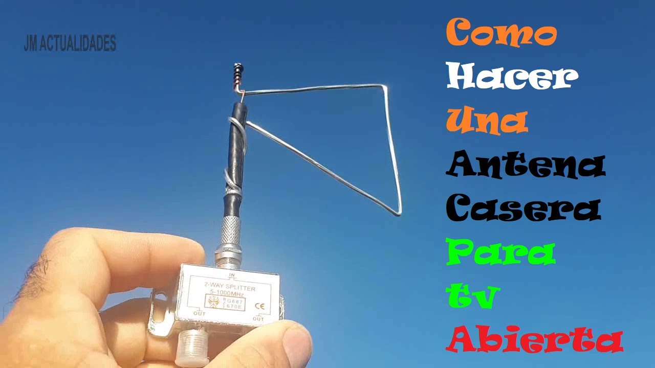 ✓ {facil}como hacer antena de television HDTV usando latas de refresco y  pvc - YouTube | Antena casera para tv, Antenas para tv hd, Antenas para tv