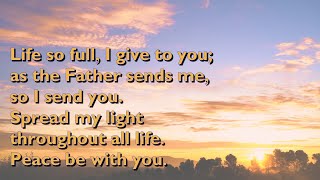 Peace Be With You Life So Full - Adrian Snell With Lyrics For Congregations