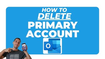 How to delete primary account in Microsoft outlook