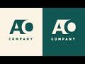 AO Letter Logo Design: Crafting Identity and Impact