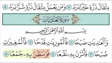 سورة العاديات ١-٦ (مكرر)