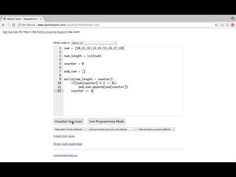 Python Programming: Getting odd numbers from a list (While Loop)