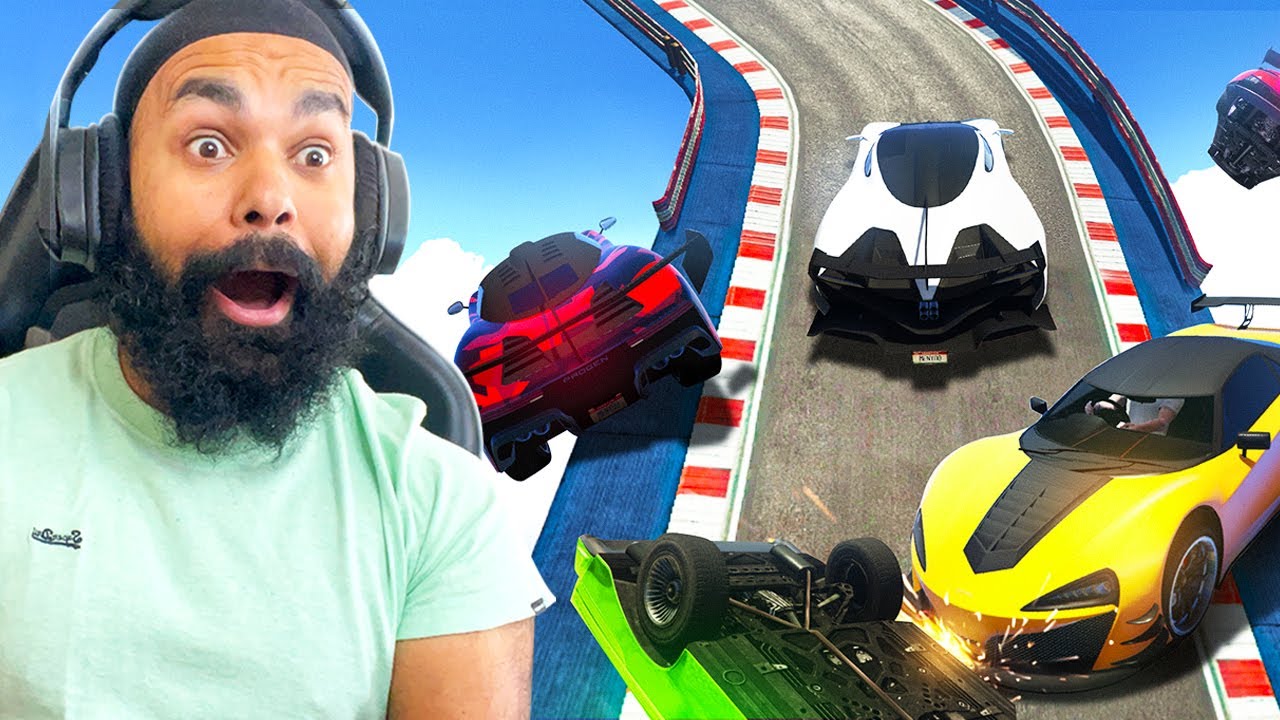 CARS CRASHING ON MEGA RAMP | GTA 5