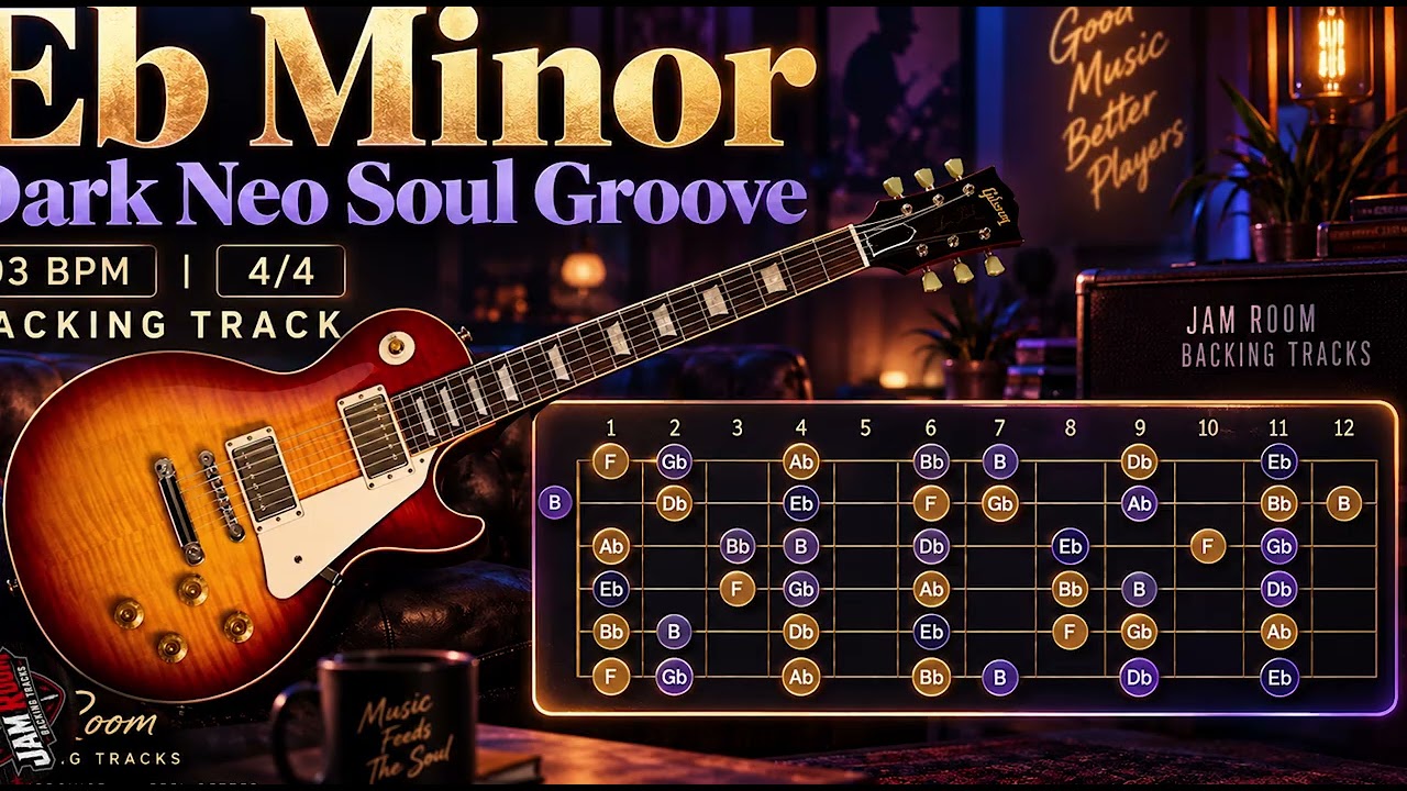 Eb Minor Dark Neo Soul Groove Backing Track - 93 BPM - 4/4 adlı videoyu YouTube'da izle Eb Minor Dark Neo Soul Groove Backing Track - 93 BPM - 4/4 adlı videoyu YouTube'da izle