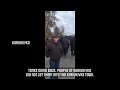 Unarmed Ukrainians resist Russian invaders