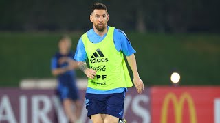 Messi leads Argentina training ahead of the quarter-final against Netherlands !!