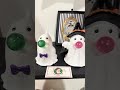Raz 5.75" Set of 3 Bubble Blowin' Ghost Figures Halloween Decoration 4610349