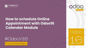 How to Schedule Online Appointment With Odoo 16 Calendar Module | Odoo 16 Functional Videos
