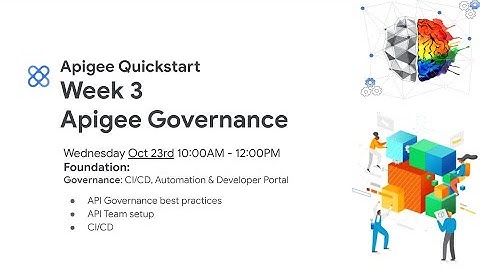 Apigee Quickstart | Session 3 | Governance and CI CD Automation of API with Apigee