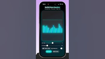 SwiftUI Neon Equalizer 🔊 | Animated Bars & Night Vibes 🔥