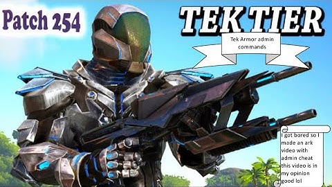 How to spawn in Tek Armor Ark (Admin Commands)