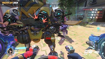 Overwatch D.Va Triple Kill in Eichenwalde