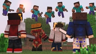 Minecraft: Edu & Amigos Contra 100 Players - SKY WARS MEGA ‹ AM3NIC ›