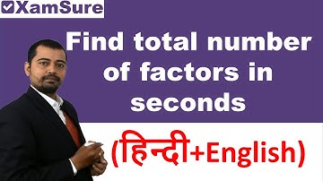 Find total number of factors, even factors and odd factors (Hindi-English) Factor Theorem Trick